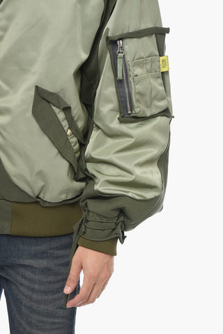 Utility J-CROSS Bomber with Fabric Inserts