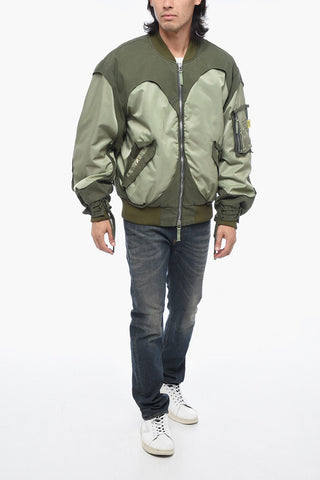 Utility J-CROSS Bomber with Fabric Inserts