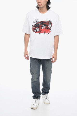 Printed T-WASH-L17 Crewneck T-shirt