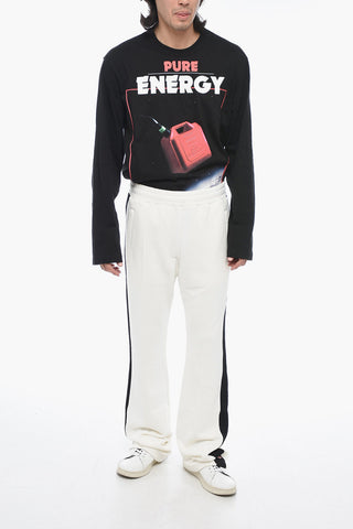 Brushed Cotton P-ZAMPER Pants With Contrasting Bands