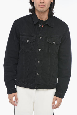 Denim NHILL Jacket with Visible Stitching