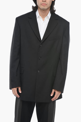 Blazer J-WARHOLS a Doppio Tessuto con Vestibilità Oversize