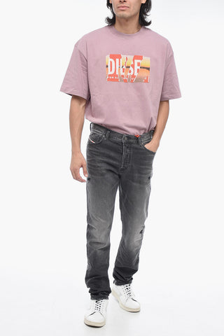 Jeans mit geradem Bein D-SARK mit Distressed-Detail L.32