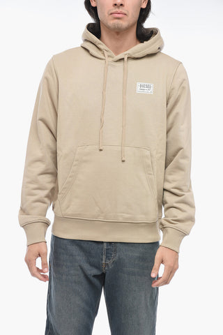 Brushed Cotton S-GINN-SP Hoodie With Logo Print