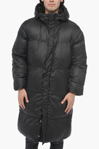 Oversized W-TAKRY Down Jacket with Hidden Placket