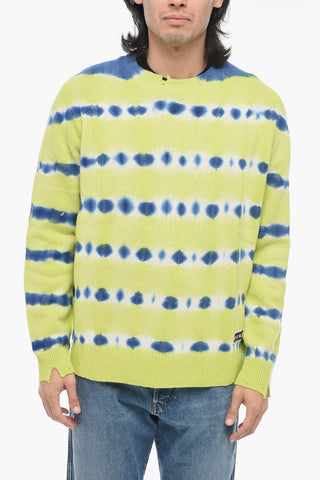 Maglione In Lana K-RO Effetto Tie Dye