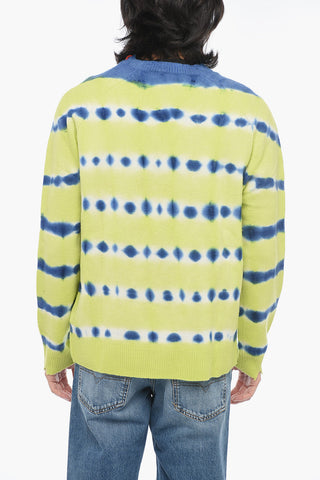 Maglione In Lana K-RO Effetto Tie Dye