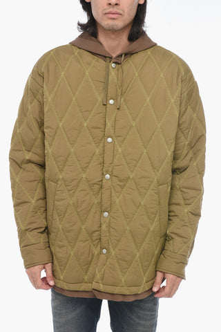 Quilted Bomber J-ROMEO With Fleece Detail