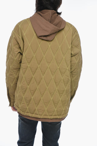 Quilted Bomber J-ROMEO With Fleece Detail