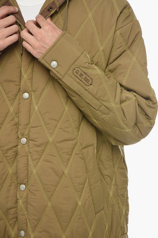 Quilted Bomber J-ROMEO With Fleece Detail