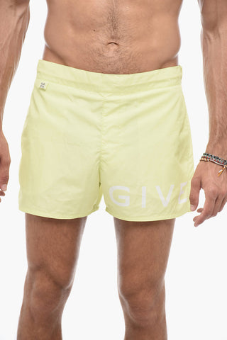 Costume da Bagno Boxer con Stampa Logo