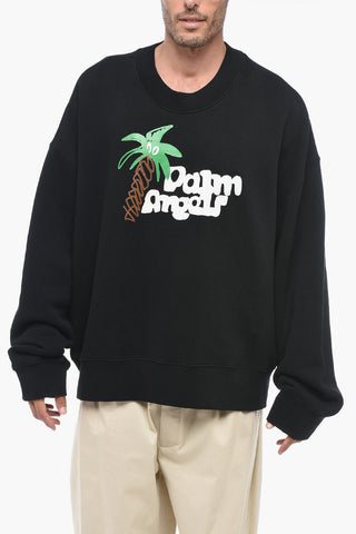 Crew Neck SKETCHY Brushed Cotton Sweatshirt