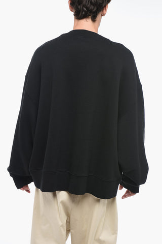 Crew Neck SKETCHY Brushed Cotton Sweatshirt