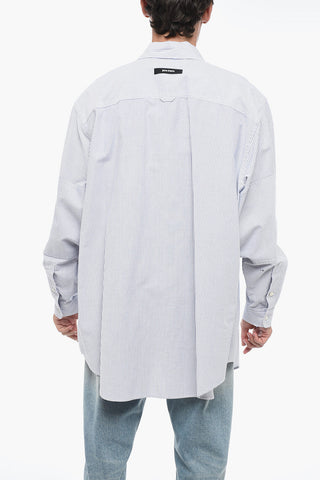Cotton RUGBY Shirt with Awning Motif