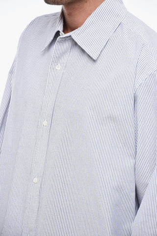 Cotton RUGBY Shirt with Awning Motif