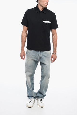 Short Sleeved SARTORIAL TAPE Polo With Breast Pocket