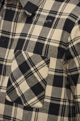Camicia in Flanella con Fantasia a Quadri