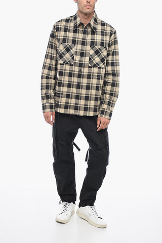 Camicia in Flanella con Fantasia a Quadri