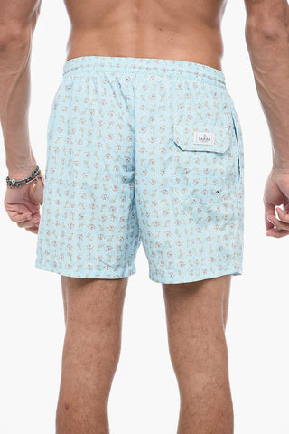 Jungla-print Boxer Swimsuit