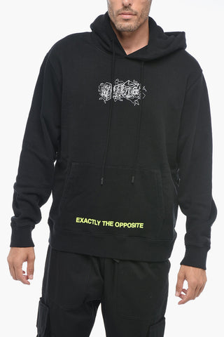 Hoodie GRAFFITI LAYERZ Sweatshirt with Flocked Detail