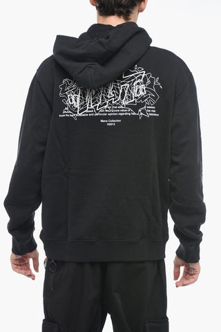 Hoodie GRAFFITI LAYERZ Sweatshirt with Flocked Detail