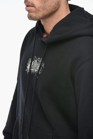 Hoodie GRAFFITI LAYERZ Sweatshirt with Flocked Detail