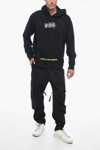 Hoodie GRAFFITI LAYERZ Sweatshirt with Flocked Detail