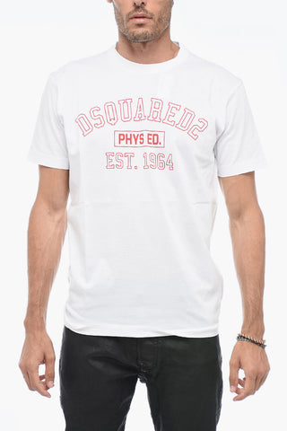 Crewneck T-shirt with Logo Print