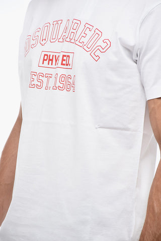 Crewneck T-shirt with Logo Print