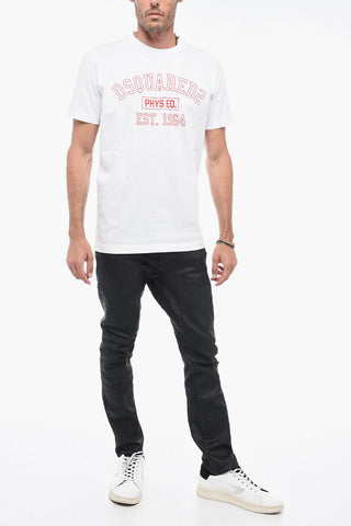 Crewneck T-shirt with Logo Print