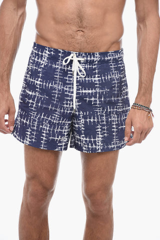Costume da Bagno Boxer con Fantasia Astratta
