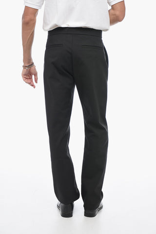 SEASONAL Pantaloni SUMMER a Gamba Dritta con Dettaglio Fibbia
