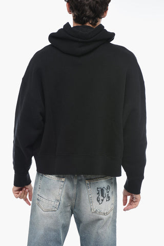 Brushed Cotton BROKEN PALM Embroidered Hoodie