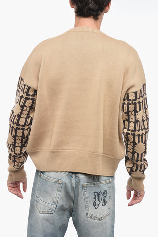 Embroidered ALLOVER MONOGRAM Jacquard Sweater