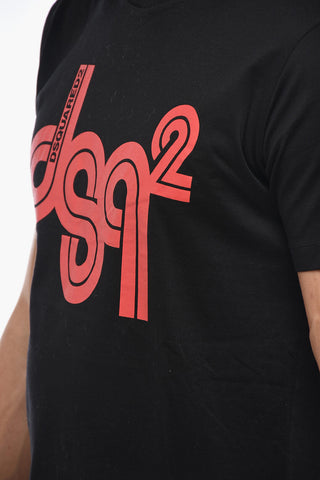 Crewneck T-shirt with Logo Print