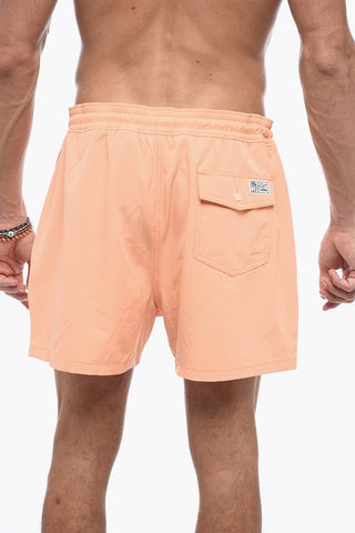 Stretchy Boxer Swimsuit with Drawstring