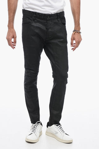Coated Cotton Denims with Tidy Biker Fit
