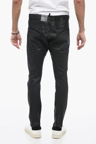 Coated Cotton Denims with Tidy Biker Fit