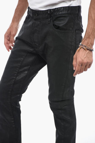 Coated Cotton Denims with Tidy Biker Fit