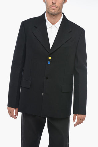 TAILORING Blazer in Lana Over con Tasche ad Aletta