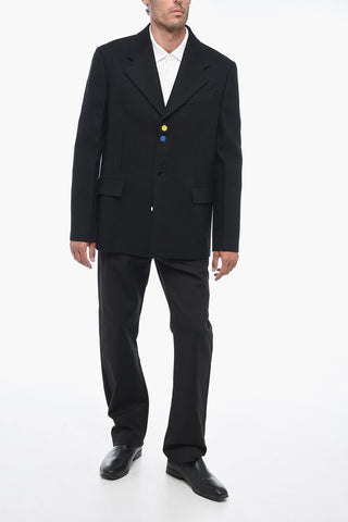 TAILORING Blazer in Lana Over con Tasche ad Aletta