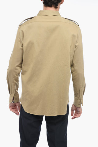 Camicia Sahariana in Twill di Cotone