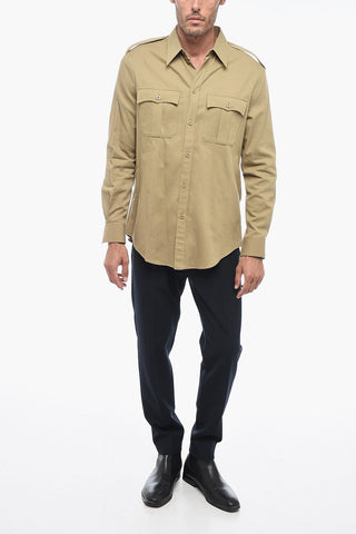 Camicia Sahariana in Twill di Cotone