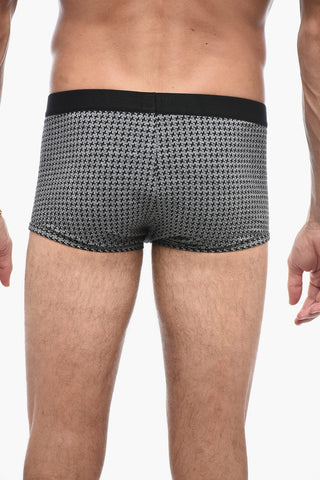 All-Over Printed Boxer with Logo at the Waist