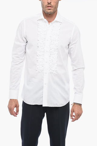 Long Sleeved Shirt With Rouched Details