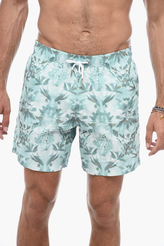 Floral Pattern Boxer Swimshorts