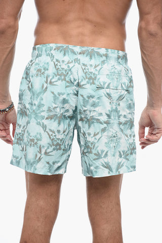 Floral Pattern Boxer Swimshorts