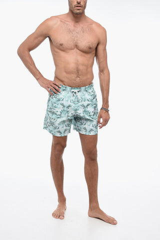 Floral Pattern Boxer Swimshorts