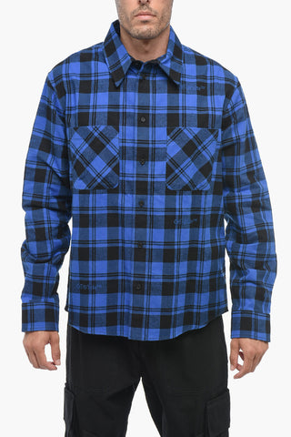 Camicia in Flanella con Fantasia a Quadri