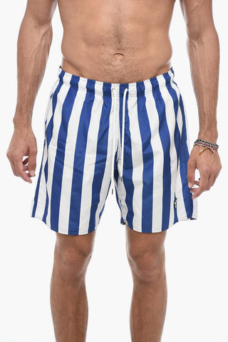 Costume da Bagno Boxer con Fantasia a Righe
